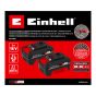 Batterie rechargeables au lithium-ion, 18V 4,0 Ah, 2/pqt