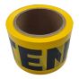 Flagging Tape - "ATTENTION" - Plastic - 3" x 300' - Yellow