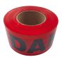 Flagging Tape - "DANGER" - Plastic - 3" x 1000' - Red