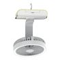 Ventilateur de table USB, 6", 5 vitesses, éclairage DEL
