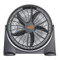 Ventilateur de plancher robuste 20 po, 3 vitesses, noir mat