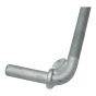 Galvanized Threaded Hinges - 3/4" Pin x 16" Strap