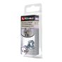 Écrous hexagonaux à créneaux, 1/4"-28, fini zinc, paquet de 4