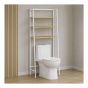 Étagère de salle de bain, 26" x 61 3/4" x 11", blanche