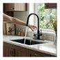 Pull-Out Kitchen Faucet & Glass Rinser - Matte Black
