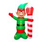 Inflatable Elf Lightpost - North Pole - 7'
