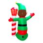 Inflatable Elf Lightpost - North Pole - 7'
