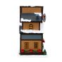 Lighted Winter Skate Shop Village Figurine