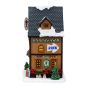 Lighted Winter Skate Shop Village Figurine