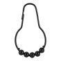 Crochets de rideau de douche, 1,5" x 2,83", noir, 12/pqt