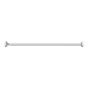 Tringle à rideau de douche, acier inoxydable, 39" à 70", blanc