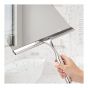 Raclette en acier inoxydable, 9,65" x 6,89", chrome poli