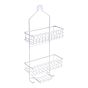 Panier de douche, acier inoxydable, 10" x 4,6" x 21,65", chrome