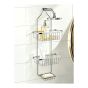 Panier de douche, acier inoxydable, 10" x 4,6" x 21,65", chrome