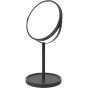Double-Sided Table Mirror - 6.7" x 12" - Matte Black
