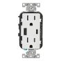 Decora Tamper-Resistant Outlet - USB-A & USB-C - 15A