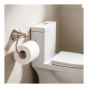 Ensemble d'accessoires de salle de bain mural, nickel, 4 pcs