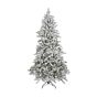 Christmas Tree - Pre-Lit Flocked - 7.5' - 400 Dual-Colour LEDs