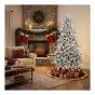 Christmas Tree - Pre-Lit Flocked - 7.5' - 400 Dual-Colour LEDs