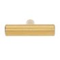Boutons d’armoire en T, or brossé, 8/pqt