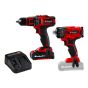Cordless Drill & Impact Driver Combo - 18V - 1/2" Chuck