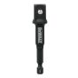 Adaptateur à douille, 1/4" hex vers 1/2" carré