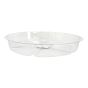 Soucoupe ronde transparent pour pots, 8"