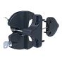 Loquet de barrière à clé, double côté, 4 3/8", noir