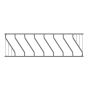 Diagonal-Bar Cattle Feeding Barrier - 3.5 m - 7 Spaces