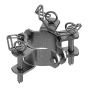 Bride de montage triple pour poteau, 76 mm
