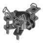 Bride de montage triple pour poteau, 76 mm