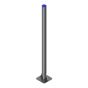 Bare Post on Plate - Galvanized Steel - 76 mm x 1,45 m