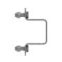 Chape en U pour poutre, 60 x 60 mm, 2 flancs