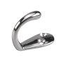 1-3/4" Single Wardrobe Hook - Chrome - 18 mm x 46 mm