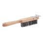 Brush with Scraper Head - Steel - 5 X 17 Rows