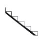 Stair Riser - 5 Steps - 45" - Black