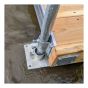 Base Plate – Galvanized Steel - 6" x 6" x 1/8"