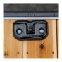 Retractable Mooring Cleat – Aluminum – Black - 6"
