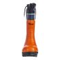 Bottes de sécurité, en caoutchouc, orange/noir, grandeur 8