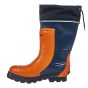 Bottes de sécurité, en caoutchouc, orange/noir, grandeur 10