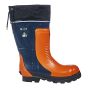 Bottes de sécurité, en caoutchouc, orange/noir, grandeur 10