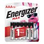 Piles Max Energizer, AAA, 12/pqt