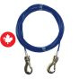 Cable tie-out for dog with snap