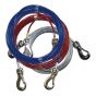 Cable tie-out for dog with snap