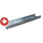 Lisse d'acier, 3 5/8" x 10'