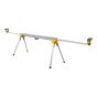 Support universel robuste pour scie à onglets, jaune et noir
