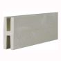 PVC Division Trim - Grey - 2 1/4" x 3/4" x 98"