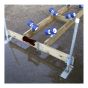Keel Roller with Brackets – Black - 8"