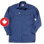 Chemise de travail à manche longue, bleu, grandeur Moyen