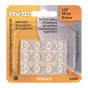 PRO-TEC PVC Round Bumper Pads - Clear - 1/2 in x 3 mm - 12/Pkg